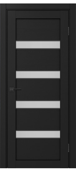 Межкомнатная дверь Турин_505AПC.12 молдинг алюм.чёрн.30  Антрацит