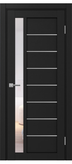 Межкомнатная дверь Турин_554АПП.21 молдинг алюм.хром.60  Антрацит