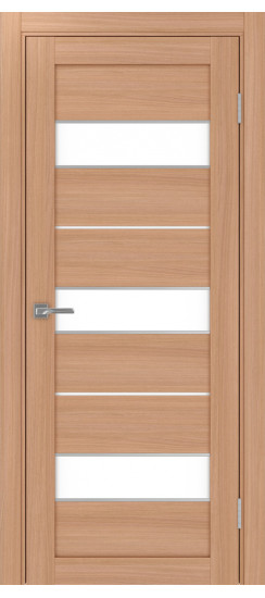 Межкомнатная дверь Турин_526АПП.122 молдинг алюм.хром.40  Ясень тёмный