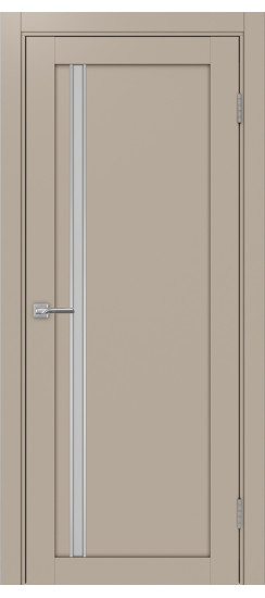 Межкомнатная дверь Турин_527АПС.121 молдинг алюм.хром.35  Мокко