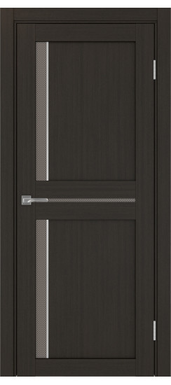 Межкомнатная дверь Турин_523АПС.221 молдинг алюм.хром.60  Венге FL