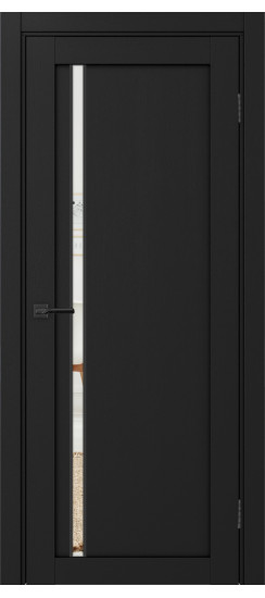 Межкомнатная дверь Турин_527АПС.121 молдинг алюм.чёрн.35  Антрацит