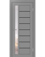 Турин_554АПП.21 молдинг алюм.чёрн. ЭКО-шпон Серый