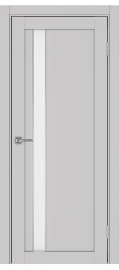 Межкомнатная дверь Турин_528AПС.121 молдинг алюм.хром.60  Пепельный