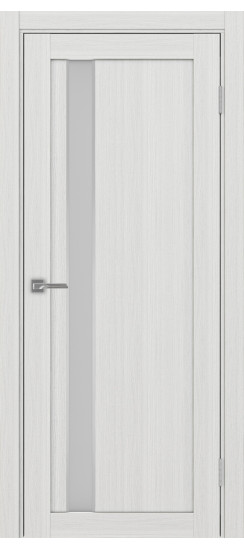 Межкомнатная дверь Турин_528AПС.121 молдинг алюм.хром.60  Ясень серебристый