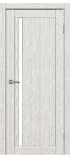 Межкомнатная дверь Турин_527АПС.121 молдинг алюм.хром.35  Ясень серебристый