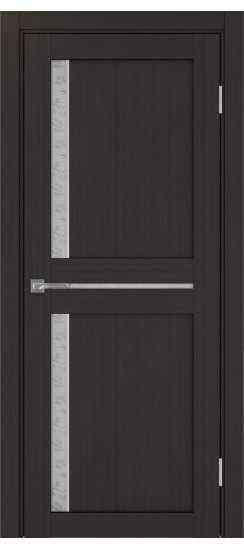 Межкомнатная дверь Турин_523АПС.221 молдинг алюм.хром.60  Венге FL