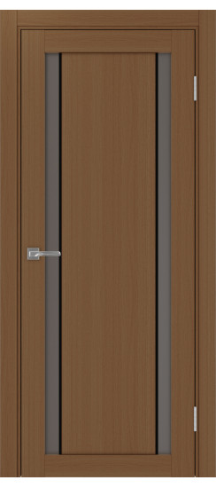 Межкомнатная дверь Турин_522АПС.212 молдинг алюм.чёрн.60  Орех NL