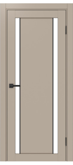 Межкомнатная дверь Турин_522AПП.212 молдинг алюм.чёрн.60  Мокко