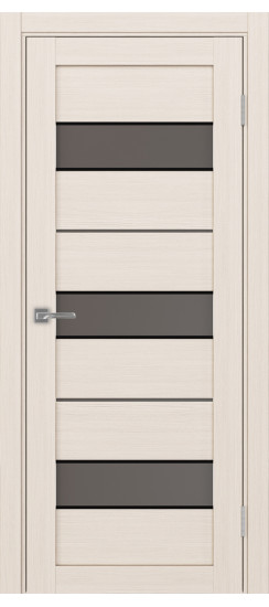 Межкомнатная дверь Турин_526АПС.122 молдинг алюм.чёрн.40  Ясень перламутровый