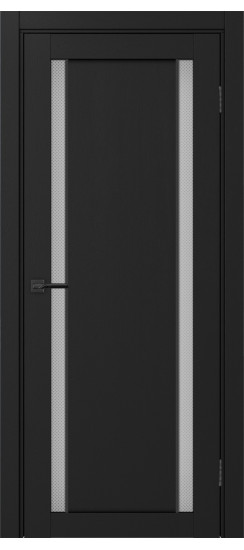 Межкомнатная дверь Турин_522АПС.212 молдинг алюм.чёрн.60  Антрацит