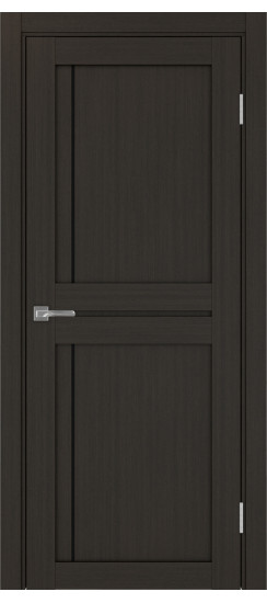 Межкомнатная дверь Турин_523АПП.111 молдинг алюм.чёрн.60  Венге FL