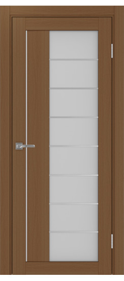 Межкомнатная дверь Турин_524АСС.22 молдинг алюм.хром.60  Орех NL