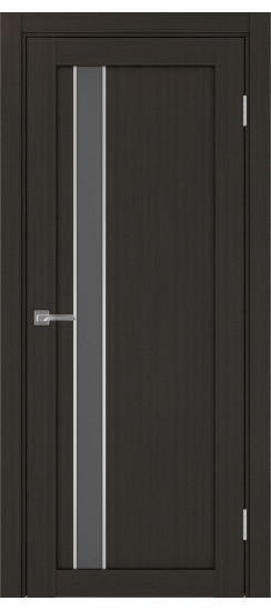 Межкомнатная дверь Турин_528AПС.121 молдинг алюм.хром.60  Венге FL