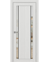 Турин_522AПП.212 молдинг алюм.чёрн. ЭКО-шпон Ясень серебристый