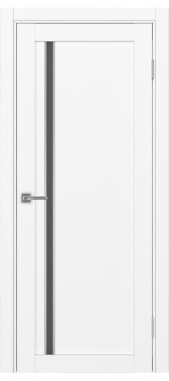 Межкомнатная дверь Турин_527АПС.121 молдинг алюм.хром.35  Белый снежный