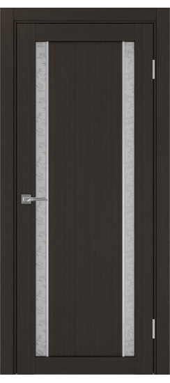 Межкомнатная дверь Турин_522АПС.212 молдинг алюм.хром.60  Венге FL