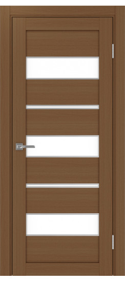 Межкомнатная дверь Турин_526АППmax.122 молдинг алюм.хром.40  Орех NL