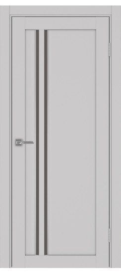 Межкомнатная дверь Турин_525АПС.121 молдинг алюм.хром.60  Пепельный