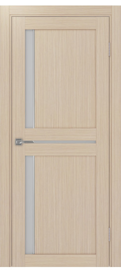 Межкомнатная дверь Турин_523АПС.221 молдинг алюм.хром.60  Дуб беленый FL
