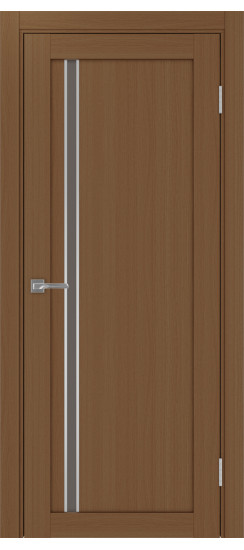 Межкомнатная дверь Турин_527АПС.121 молдинг алюм.хром.35  Орех NL