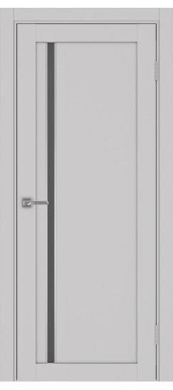 Межкомнатная дверь Турин_527АПС.121 молдинг алюм.хром.35  Пепельный