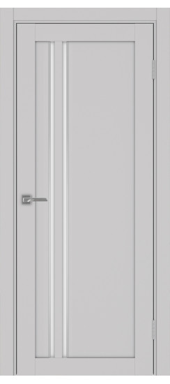 Межкомнатная дверь Турин_525АПС.121 молдинг алюм.хром.60  Пепельный