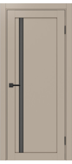 Межкомнатная дверь Турин_527АПС.121 молдинг алюм.чёрн.35  Мокко