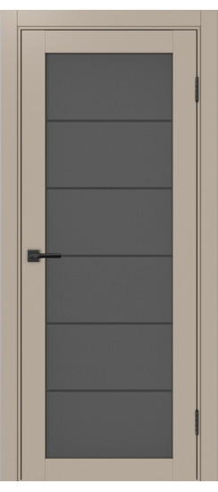 Межкомнатная дверь Турин_501АСС.2 молдинг алюм.чёрн.30  Мокко