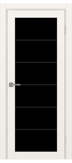Межкомнатная дверь Турин_501АСС.2 молдинг алюм.чёрн.30  Бежевый