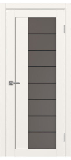 Межкомнатная дверь Турин_524АСС.22 молдинг алюм.чёрн.60  Бежевый