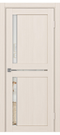 Межкомнатная дверь Турин_523АПП.221 молдинг алюм.хром.60  Ясень перламутровый