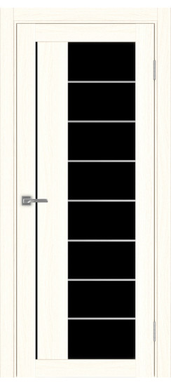 Межкомнатная дверь Турин_524АСС.22 молдинг алюм.хром.60  Ясень светлый
