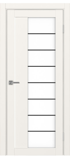 Межкомнатная дверь Турин_524АСС.22 молдинг алюм.чёрн.60  Бежевый