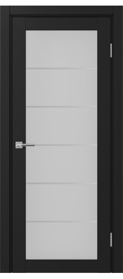 Межкомнатная дверь Турин_501АСС.2 молдинг алюм.хром.30  Антрацит