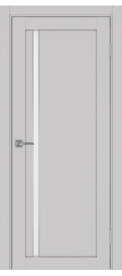 Межкомнатная дверь Турин_527АПС.121 молдинг алюм.хром.35  Пепельный