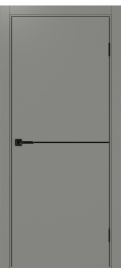 Неаполь_202 молдинг алюм.чёрн.35  Серый