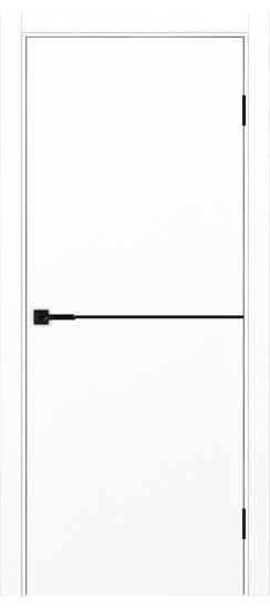 Неаполь_202 молдинг алюм.чёрн.35  Белый снежный