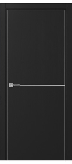 Неаполь_202 молдинг алюм.хром.30  Антрацит (алюм. кромка: С двух сторон)