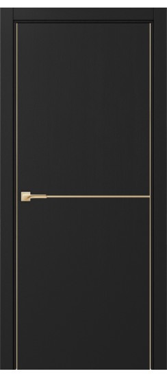 Неаполь_202 молдинг алюм.золото.30  Антрацит (алюм. кромка: С двух сторон)