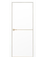 Неаполь_202 молдинг алюм.золото ЭКО-шпон Белый снежный