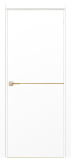 Неаполь_202 молдинг алюм.золото.30  Белый снежный (алюм. кромка: С четырех сторон)