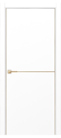 Неаполь_202 молдинг алюм.золото.30  Белый снежный (алюм. кромка: С двух сторон)