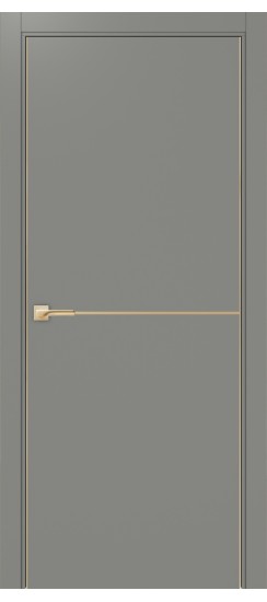 Неаполь_202 молдинг алюм.золото.30  Серый (алюм. кромка: С двух сторон)