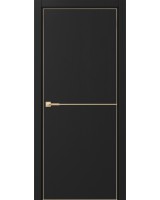 Неаполь_202 молдинг алюм.золото ЭКО-шпон Антрацит