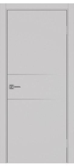 Неаполь_203 молдинг алюм.хром.35  Пепельный (ПВХ: Чёрная кромка)