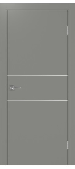 Неаполь_203 молдинг алюм.хром.35  Серый