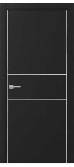 Неаполь_203 молдинг алюм.хром.30  Антрацит (алюм. кромка: С двух сторон)