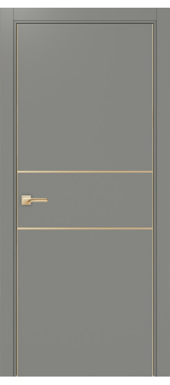 Неаполь_203 молдинг алюм.золото.30  Серый (алюм. кромка: С двух сторон)