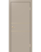 Неаполь_203 молдинг алюм.золото ЭКО-шпон Мокко